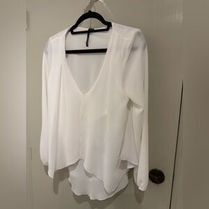 Elegant White Women's Blouse